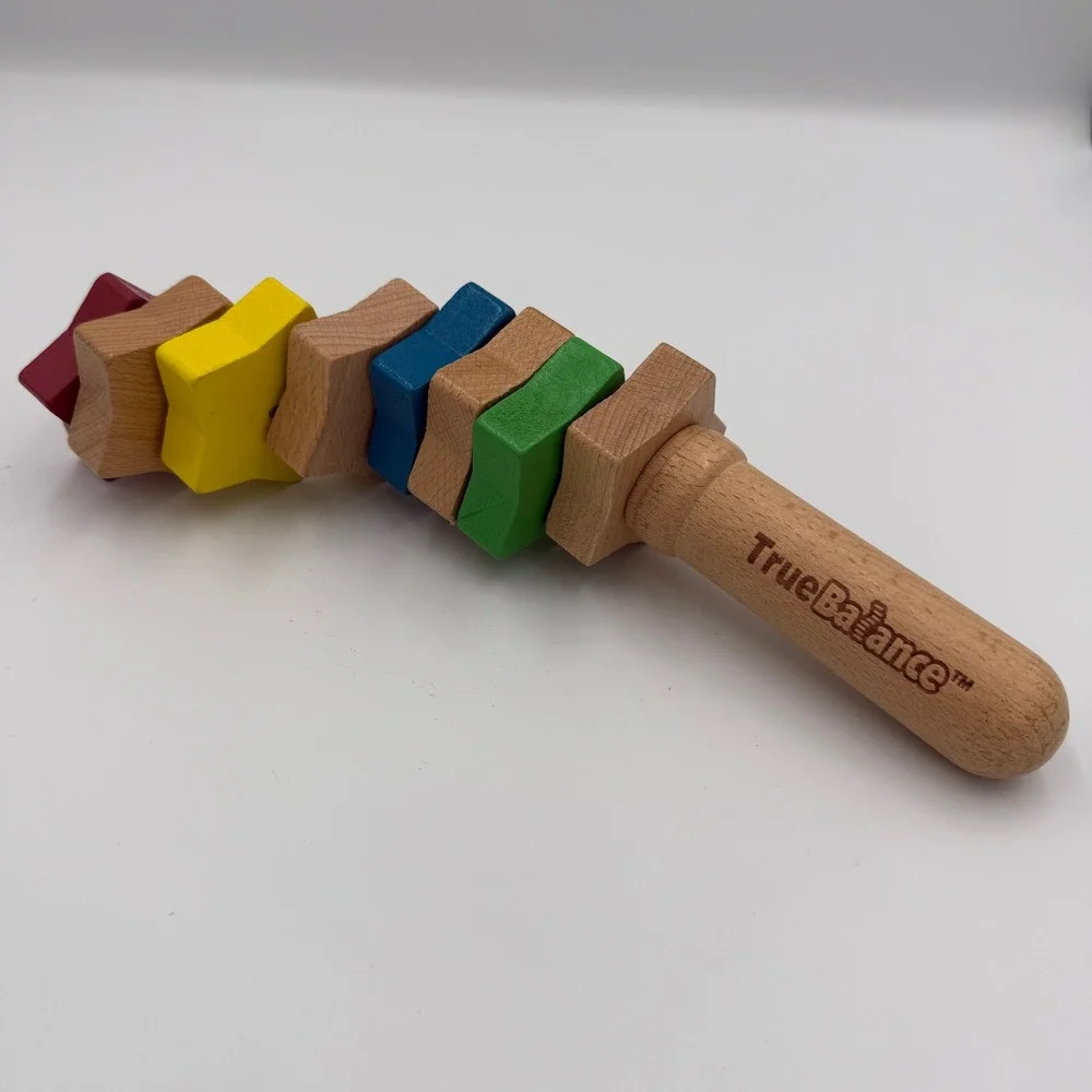 TrueBalance Star Stackable Wooden Coordination STEM Game Ages 8+ Excite Toy